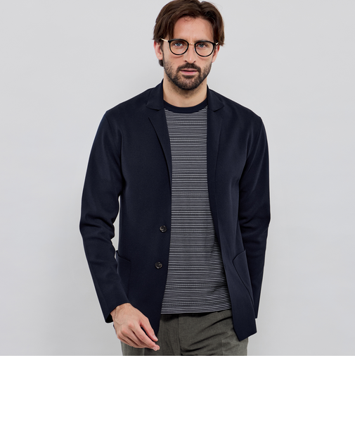 ミラノリブニットジャケット