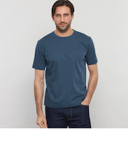 【WEB・一部店舗限定】シルケットスムースロゴ刺しゅうTシャツ