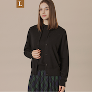 【L】ブリリアントスムースカーディガン