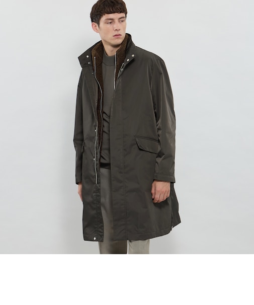 【BILTON】高密度ポリエステルスタンドカラーコート