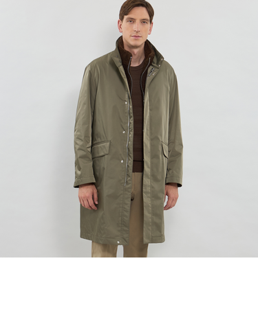 【BILTON】高密度ポリエステルスタンドカラーコート