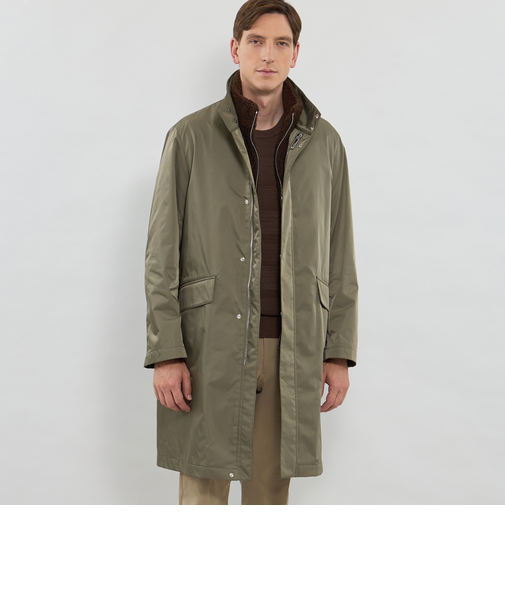 【BILTON】高密度ポリエステルスタンドカラーコート