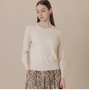 【WEB・一部店舗限定】クリアニットプレーンプルオーバー