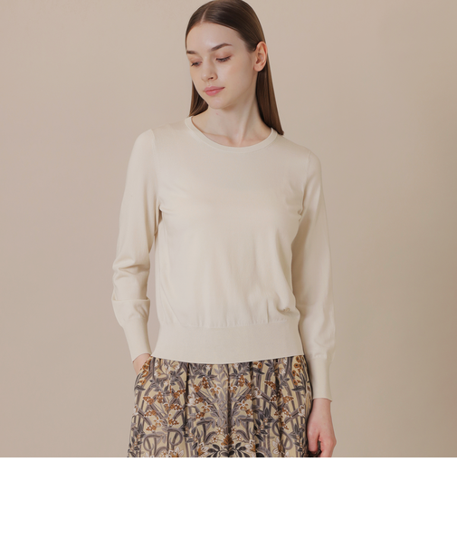 【WEB・一部店舗限定】クリアニットプレーンプルオーバー