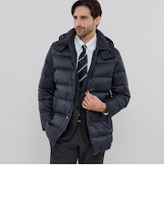 【WEB・一部店舗限定】【ELINGTON】シンセティックフーデッドダウンアウター