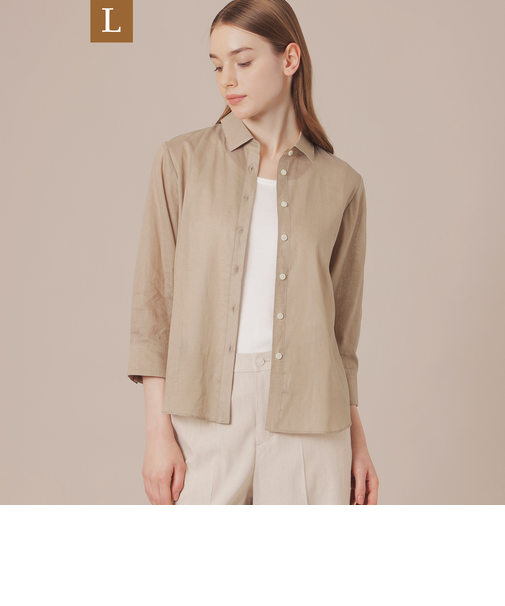 【WEB・一部店舗限定】【L】ピケボイルブラウス