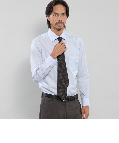 【WEB・一部店舗限定】ブロードセミワイドドレスシャツ