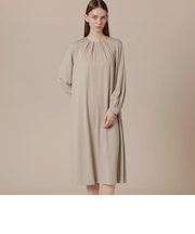 ウールプレーティングワンピース