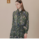 【L】ボタニカルウォールプリントブラウス