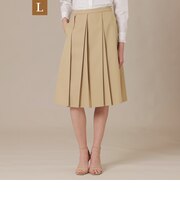 【L】マットツイルプリーツスカート