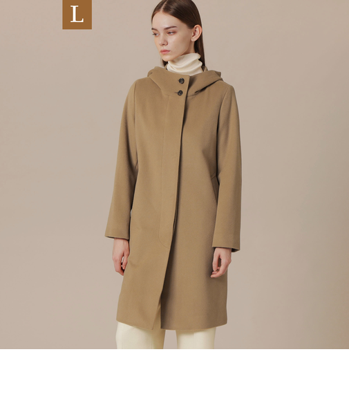 【WEB・一部店舗限定】【L】ソフトウールモッサフーデットコート
