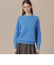 【WEB・一部店舗限定】ウールカシミヤクルーネックプルオーバー