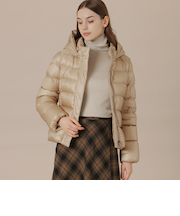 【Precious12月号】【L】ナイロンタフタダウンコート