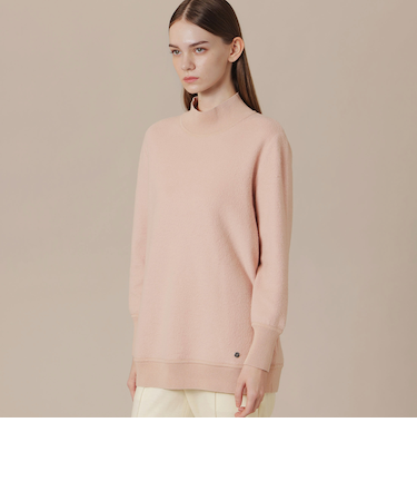 フラッシュドソフトカラーニットプルオーバー