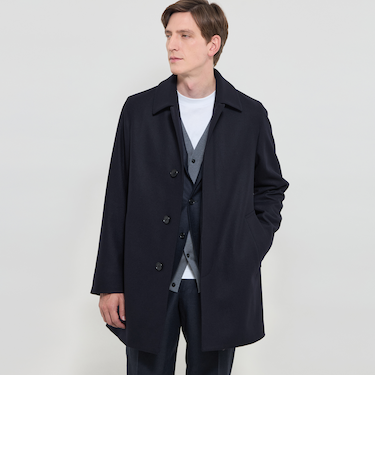 【WEB・一部店舗限定】【DUNFORD】ウールメルトンステンカラーコート