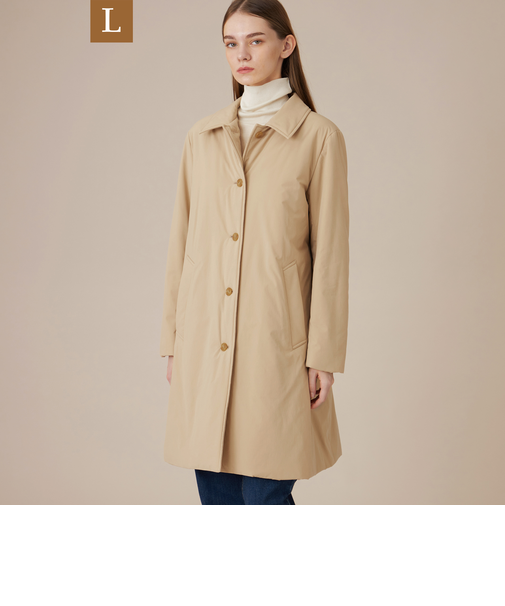 【L】【BANTON/バントン】ウールパディングタフタコート