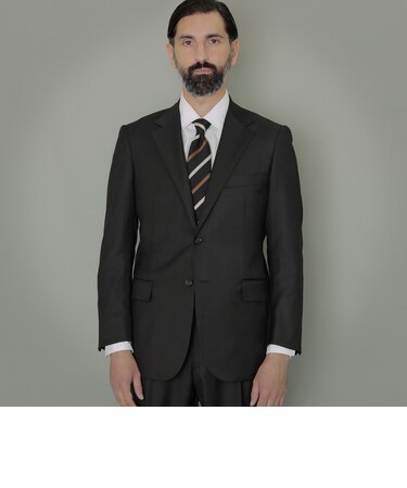【OX BRIDGE】【VITALE BARBERIS CANONICO/ヴィターレ・バルベリス・カノニコ】ツイル無地スーツ