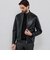【Weather proofed Leather】レザーシングルライダースジャケット