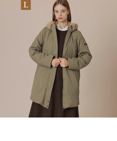 【L】【PONTELAND/ポントランド】リバーシブルダウンコート