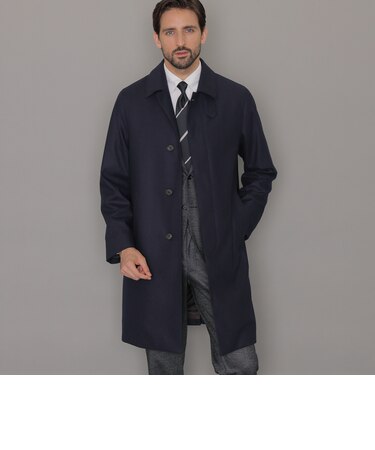 【DUNFORD】【Loro Piana Fabric】ウールツイルステンカラーコート