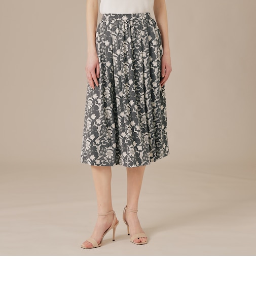 【BIBURY FLOWER】トーナルバイブリーフラワージャージスカート