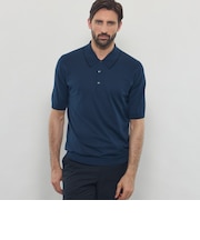 【JOHN SMEDLEY】シーアイランドコットンファインゲージニットポロ