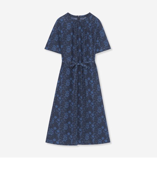 【BIBURY FLOWER】ドローイングシャドーバイブリーワンピース