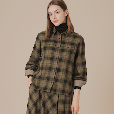 ウォッシャブルウールビエラブラウス