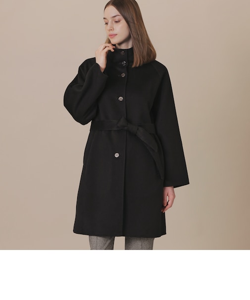 【WEB・一部店舗限定】カシミヤブレンドウールリバースタンドカラーコート