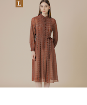 【L】キューブプリントワンピース