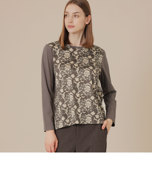 【BIBURY FLOWER】オータムバイブリーコンビプルオーバー