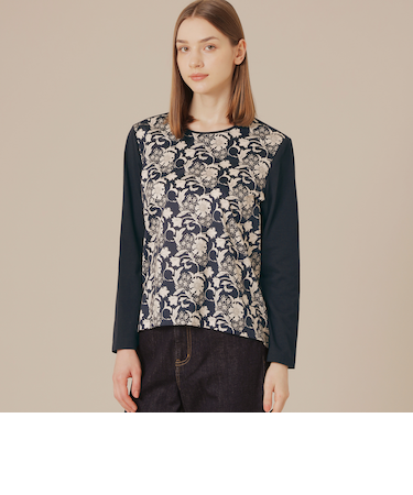 【BIBURY FLOWER】オータムバイブリーコンビプルオーバー