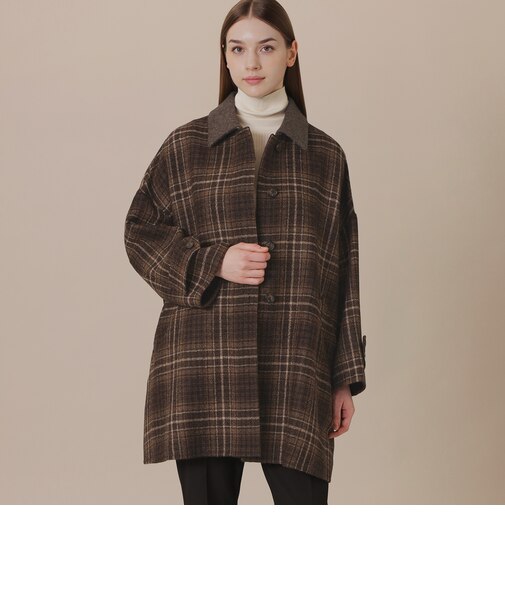 【WEB・一部店舗限定】【ROSLEY/ロズリー】ウールリバーチェックコート
