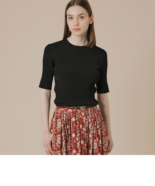 ブライトレーヨンニットプルオーバー