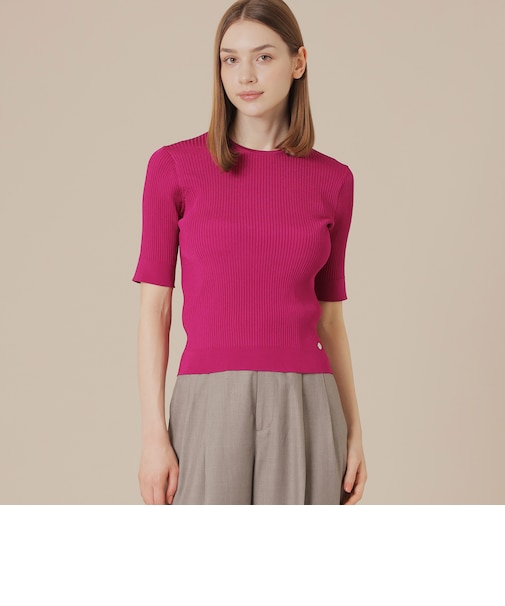 ブライトレーヨンニットプルオーバー