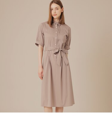 コットンナイロンストレッチワンピース