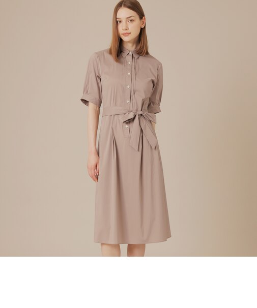 コットンナイロンストレッチワンピース