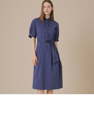 コットンナイロンストレッチワンピース