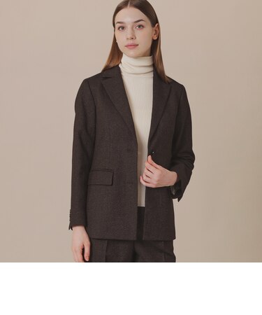 【WEB・一部店舗限定】ウールヘアラインストライプジャケット