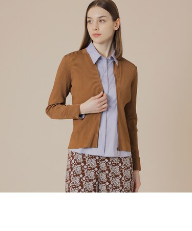 ブライトレーヨンニットカーディガン