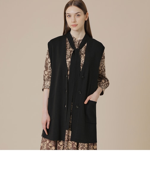 クリアニットジレ