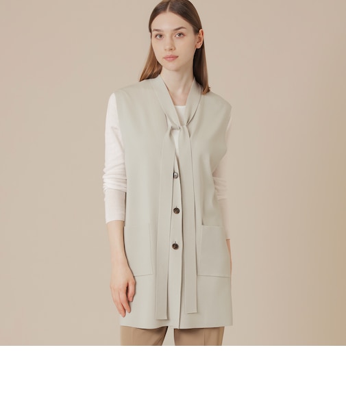 クリアニットジレ