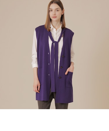 クリアニットジレ