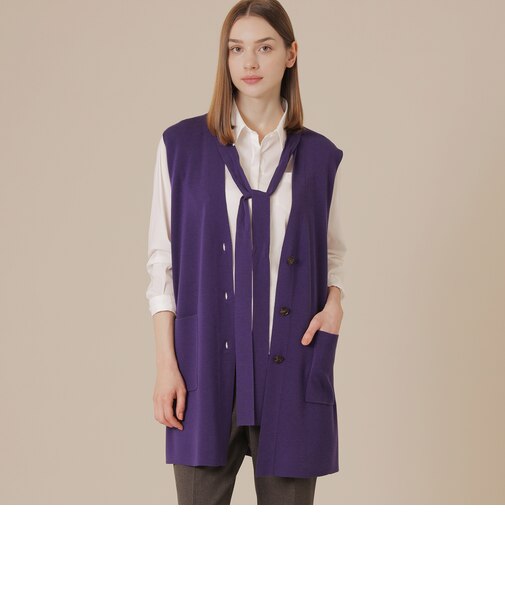 クリアニットジレ