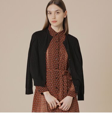 クリアニットレーシーカーディガン