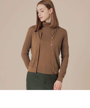 クリアニットレーシーカーディガン