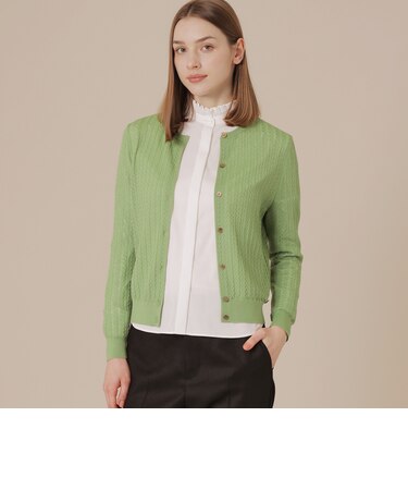 クリアニットレーシーカーディガン