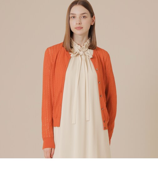 クリアニットレーシーカーディガン