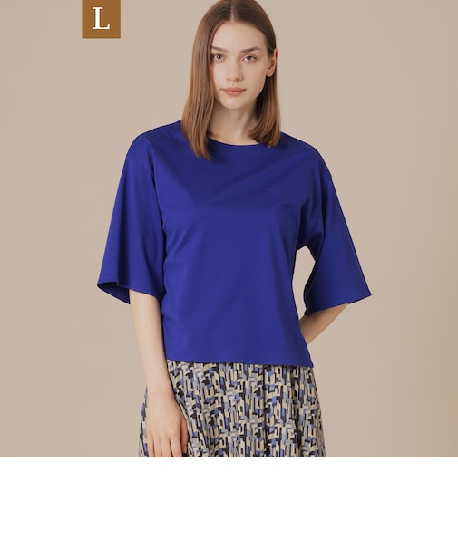 【L】【SUPER FINE LAB.】パウダーシュガーコットンＴシャツ