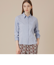 コットンナイロンストレッチブラウス